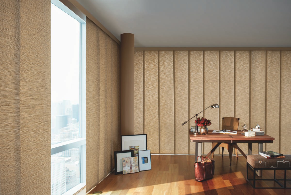 Customize spacious windows with vertical blinds, featuring Skyline® Gliding Window Panels, near Honolulu, Hawaii (HI).