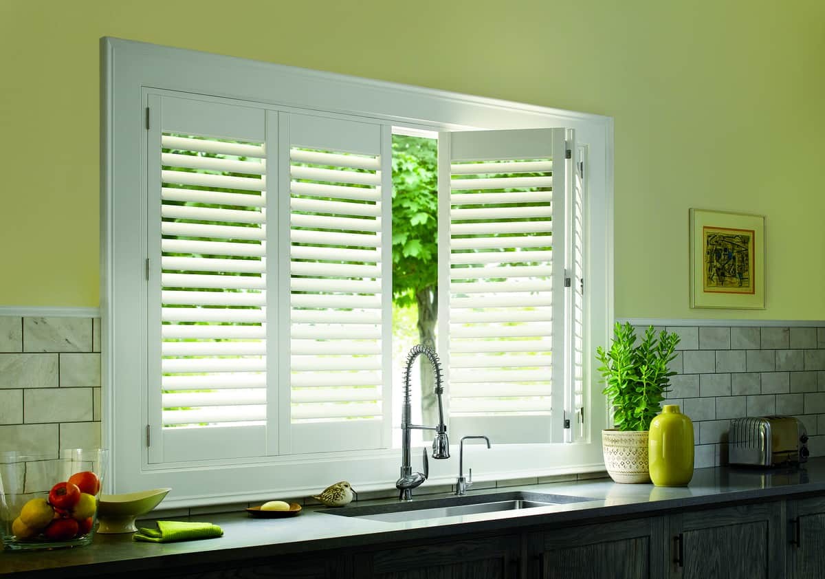 Palm Beach™ Polysatin Shutters near Honolulu, Hawaii (HI) increases a home’s value, Hunter Douglas window coverings.